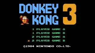 Donkey Kong 3 - (NES) - Gameplay