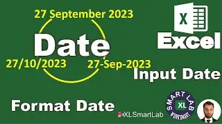 How to Input Dates in Excel (Methods and Formats) - Playlist Part 02/28 @worksmartwithsharaz
