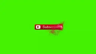 Botão Inscreva-se Youtube Dissolvendo - Subscribe Button Dissolving [Fundo Verde - Chroma Key]