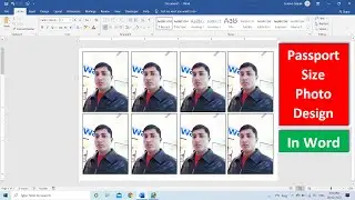 How to make passport size photo in MS word 2019|| Passport size photo in Ms Word