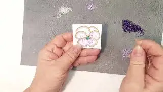 Брошь из бисера Анютины глазки ,мастер класс/ Handmade brooch, DIY