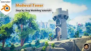 Blender Medieval Tower Modeling | Full Modeling Process Explained 