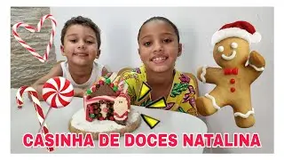 Casinha de chocolate de Natal