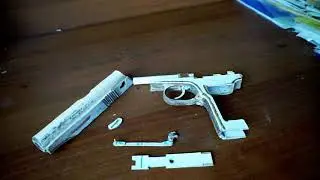 Как сделать Пистолет Макарова своими руками из бумаги!+Прогресс по АR-15.