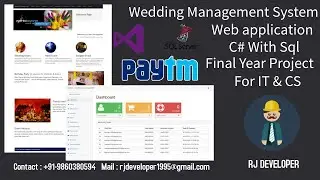 Online Wedding Management System  | Final Year Project | Web Application With C#