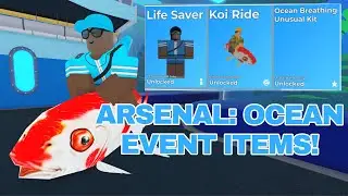 ARSENAL SUMMER EVENT SHOWCASE! OCEAN UPDATE! | ROBLOX