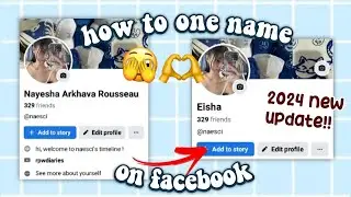 how to one name on facebook 2024 new update