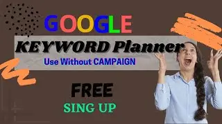 HOW to use FREE KEYWORD PLANNER|| WITHOUT CAMPAIGN ||GOOGLE KEYWORD PLANNER || CHILLI 4 MILLI