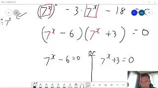 Solving Exponential equations with Quadratic Properties