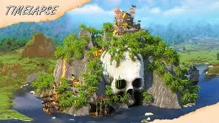 Pirate Skull Island - A Minecraft Timelapse