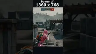 power of 1360 x 768 resolution  