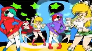 Base de meninas dançando na rave
