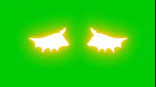 GLOWING NEON WINGS GREEN SCREEN