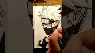 [ASMR] Drawing Kakashi😎 - Naruto 