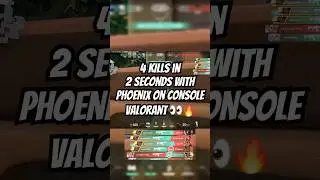 4 KILLS in 2 Seconds with PHOENIX on CONSOLE Valorant 👀🔥