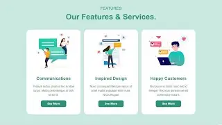 Our Services Section in Html & CSS with Source Code | Source coder 2022 | 