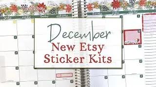 December New Sticker Releases | Planner & Budget Stickers | Kaycee Leigh Design Etsy Sticker Shop