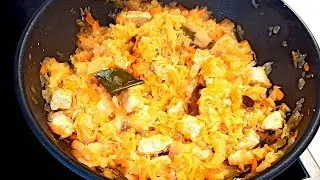 Как ПРИГОТОВИТЬ КАПУСТУ С МЯСОМ, чтобы просили ещё Тушеная капуста с мясом на сковороде