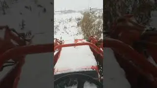 Bспашка японским минитрактором на зиму ( Kubota L1-225D