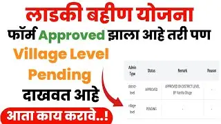 ladki bahin yojana village level pending problem | ladki bahin approved message
