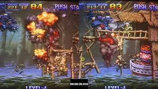 Metal Slug Mission 1 - comparison 12MHz vs. 18MHz