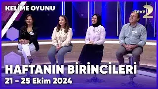 Kelime Oyunu 21 - 25 Ekim Haftası Birincileri | Özel Kolaj
