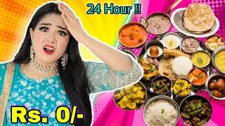 Living On *Rs 0* For 24 Hours! *Shocking* Experience | *No Money*