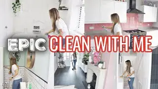 EPIC! ALL DAY, WHOLE HOUSE CLEAN WITH ME // EPIC CLEANING MOTIVATION