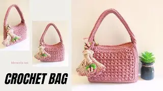 SIMPLE BAG CROCHET TUTORIAL, STEP BY STEP