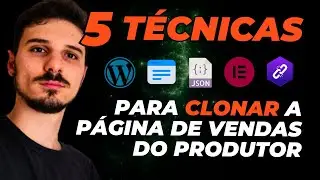 5 Formas de Como Clonar a Página de Vendas do Produtor | HTML | WordPress | Elementor | JSON