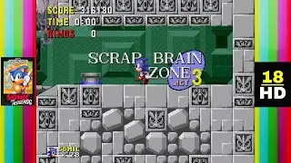Sonic The Hedgehog: Scrap Brain Zone Act 3 [HD]