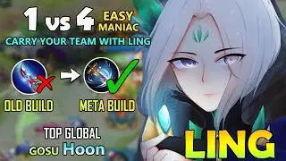 1 VS 4 MANIAC!!LING BEST BUILD 2020 - TOP GLOBAL LING BY GOSU HOON