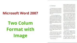 How To Add A Line Between Columns In MS Word 2007 ? 