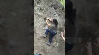First time bouldering outdoors at Castle Rock