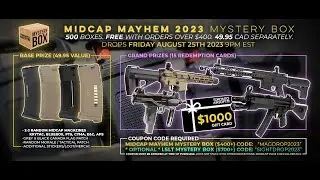 MIDCAP MAYHEM Mystery Box. Aug 25th 9pm. Don't forget to use code: MAGDROP2023