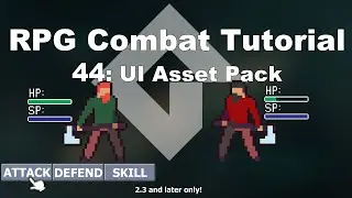 [GMS2] Turn-based RPG Combat System in GameMaker Studio 2 (p.44 Import UI Asset Packs)| FunBox