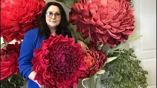 Большой цветок. Видео МК бесплатно. Big flower. Video MK for free.