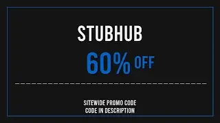 Stubhub Promo Code 2025 June