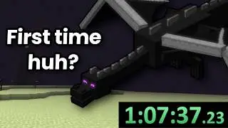 Speedrunning Minecraft while I've NEVER Beaten it
