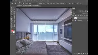 How to create ceiling neon lights effect in photoshop with Aqeel designo