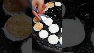 Amazing Traditional Coconut Pancake Skill | Laos Food | Laos🇱🇦 | Luang Prabang #shorts