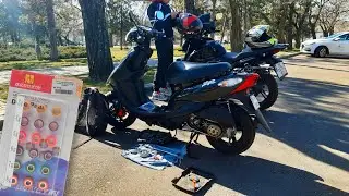 Подбор роликов вариатора. Yamaha Jog 39ZR