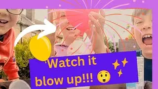 Balloon INFLATES itself! How??!! 😲🎈