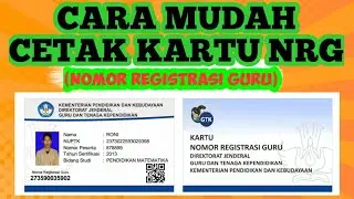 CARA CETAK KARTU NRG
