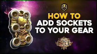 Add sockets to gear in Path of Exile - Using Jewellers Orbs and Bench Crafting