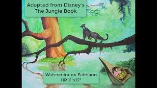The Jungle Book in Watercolor, " Learn How to Paint Using Fan Art."