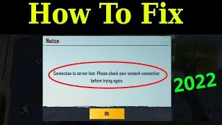 connection to server lost please check your network connection before trying again pubg mobile