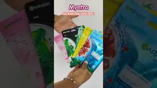 GARNIER SHEET MASK #garnier #sheetmaskreview #sheetmasks #myntra #facecare