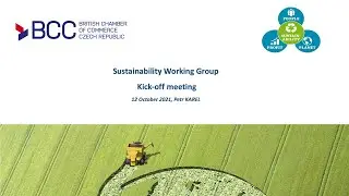 Launch of the Sustainability Working Group