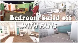 Bedroom build off with 3 fans - Bloxburg (20k subs special)